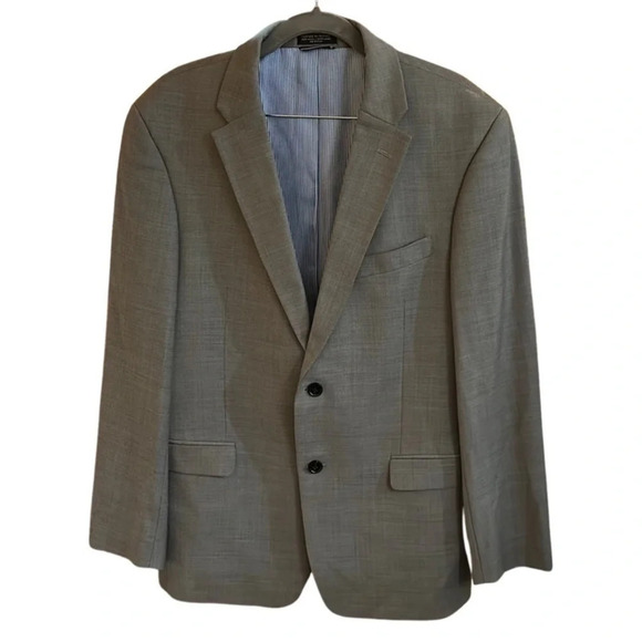 Tommy Hilfiger Gray Wool Blazer Suit Jacket Size 40R - Picture 3 of 9